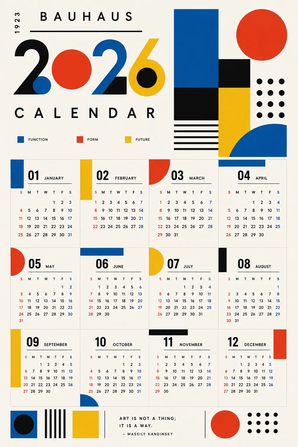 2026 Calendar