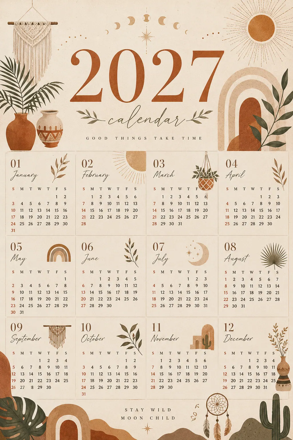 2027 Calendar