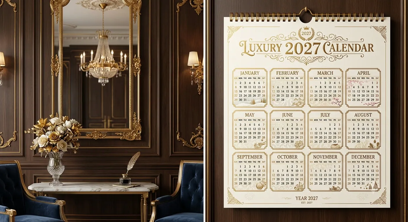 Luxury Wall 2027 Calendar