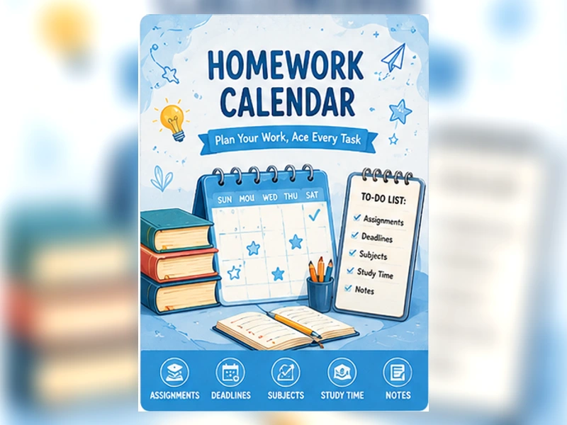 Homework Calendar