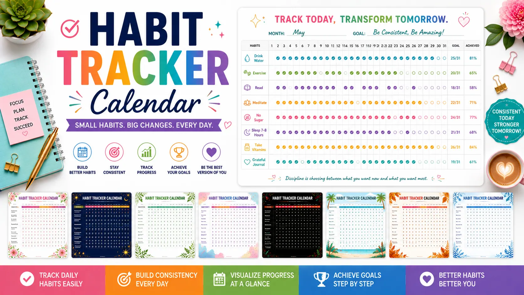 Habit Tracker Calendar