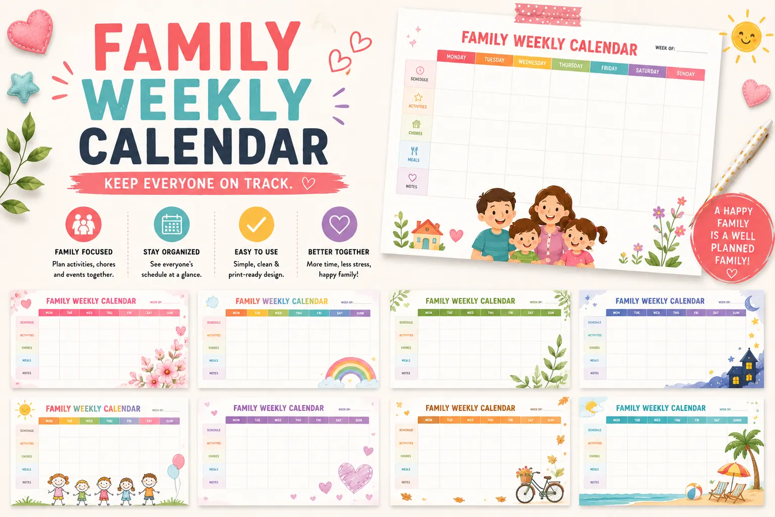Family Weekly Calendar