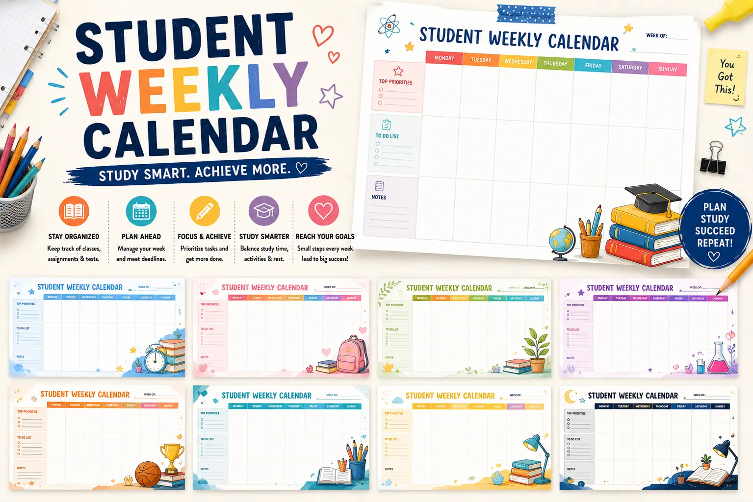 Student Weekly Calendar